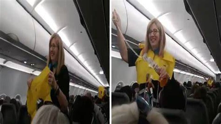 'World's funniest' flight attendant goes viral after turning safety announcement into comedy show
