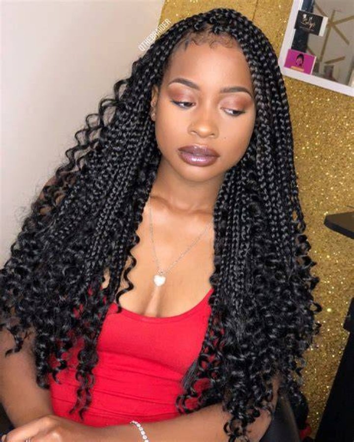20 SuperFlattering Braids for Curly Hair of Different Types Box braids hairstyles for black