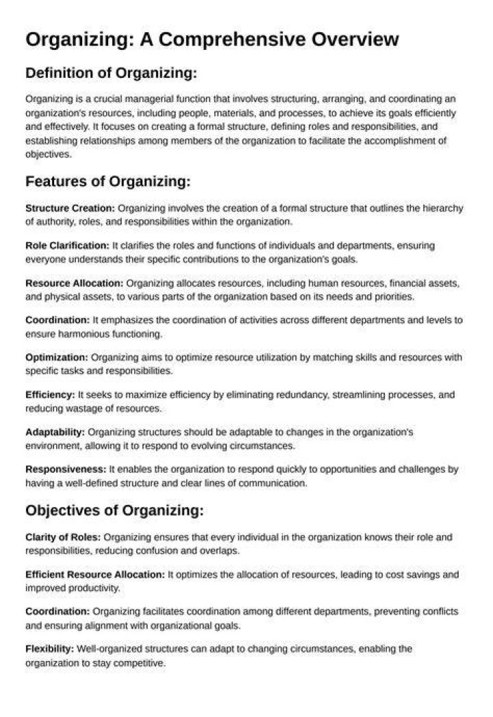 A Comprehensive Overview of