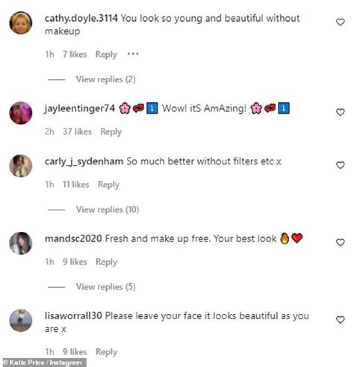 A follower comments on Katie Couric's post. | Photo: Instagram/katiecouric