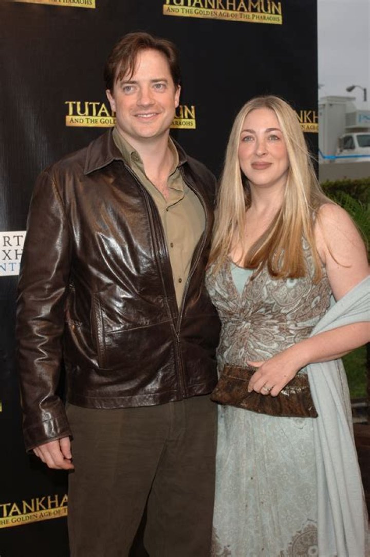 Afton Smith and Brendan Fraser during Mercedes-Benz Fashion Week Fall 2003 Collections in New York City, on February 7, 2003 | Source: Getty Images