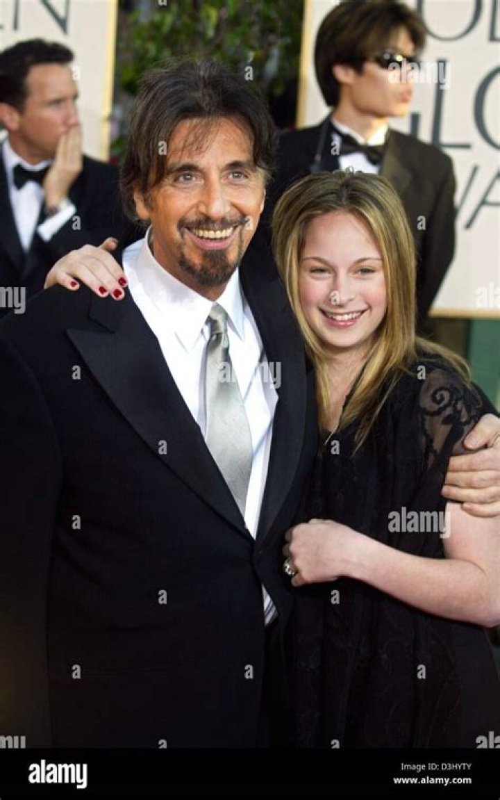 Al Pacino and his daughter Julie at the premiere of "Simone" at the Mann National Theater and after-party at Napa Vally restaurant in Westwood, Ca. Tuesday, August 13, 2002 | Source: Getty Images