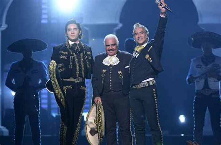 Alex Fernández, Vicente Fernandez, and Alejandro Fernández at the 20th Annual Latin Grammy Awards in Las Vegas on November 14, 2019 | Source: Getty Images