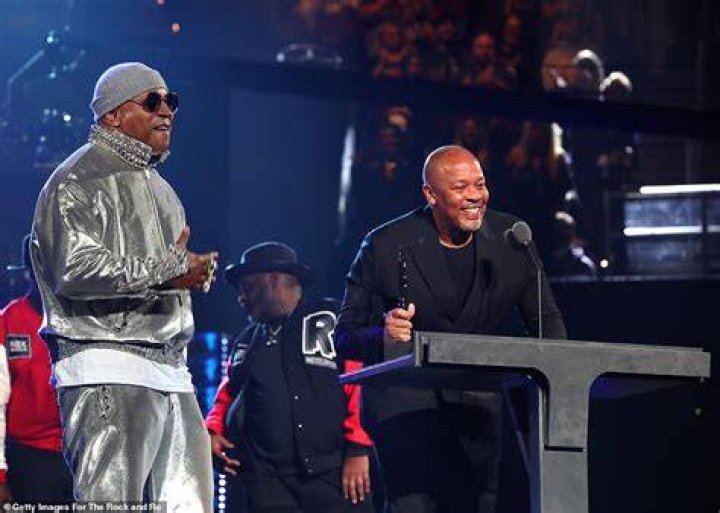 Also honored: Dr. Dre handed LL the Award for Musical Excellence, but he was not inducted