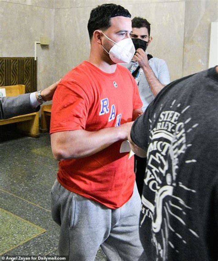 Anastasio, shown last night in court, was still wearing his Rangers shirt and sweatpants from Thursday's game