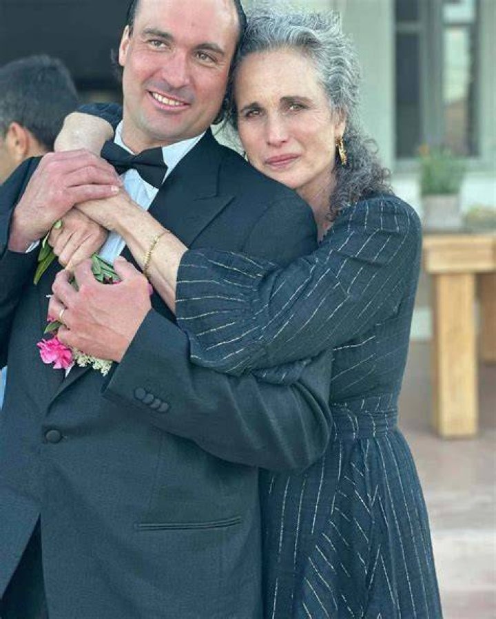 Andie MacDowell and her son Justin Qualley at the National Women's History Museum's 8th Annual Women Making History Awards on March 8, 2020, in Los Angeles, California | Source: Getty Images