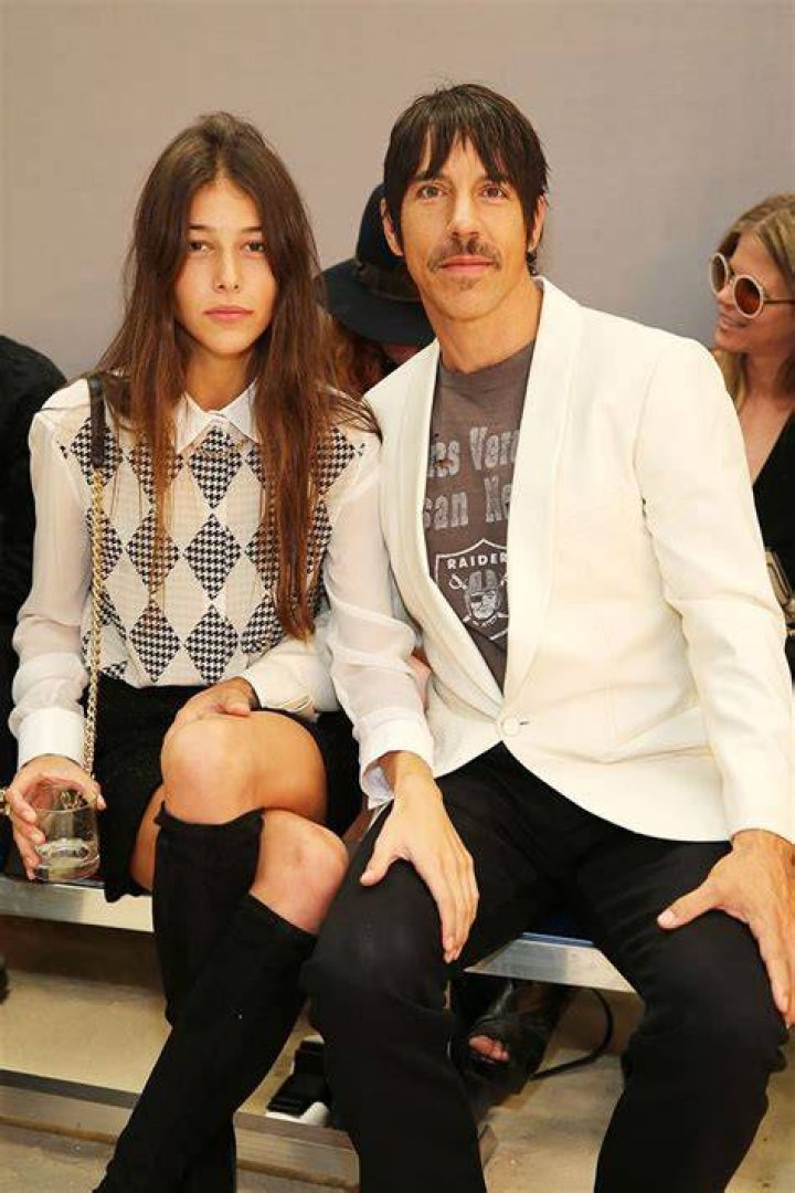 Anthony Kiedis passionately kisses girlfriend before speeding off on his Harley Daily Mail Online