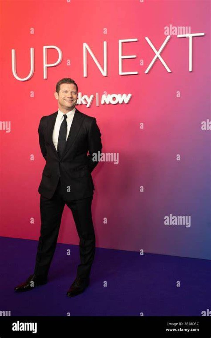 Arrivals: Dermot O'Leary and Dee Koppang looked incredible as they posed for photographs ahead of the service