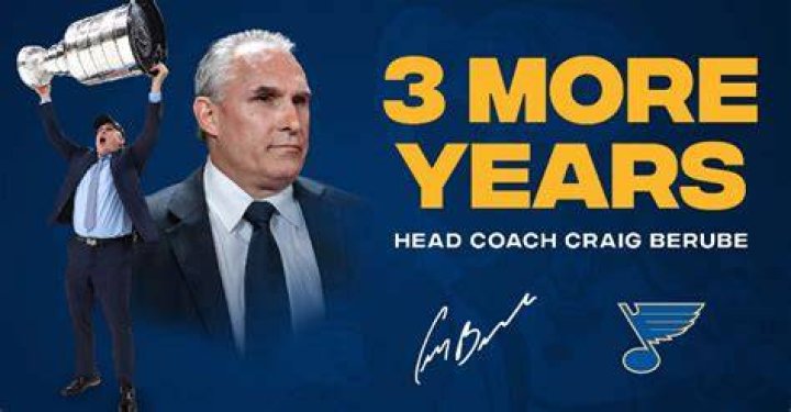 Berube signs three-year contract to remain Blues coach