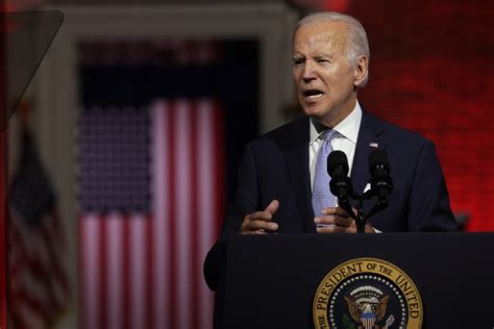Biden spoke to Republicans and Democrats during a visit to the Congressional baseball game on Wednesday evening