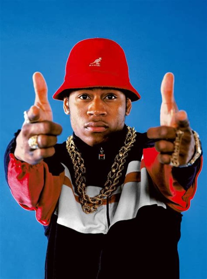 Bling bling: Cool J showed off his very icy diamond knuckle ring with his name