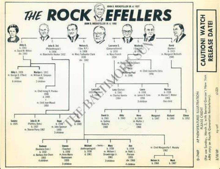 BS Photo aan 442 John D Rockefeller Family Tree Alberi genealogici, Albero genealogico, David