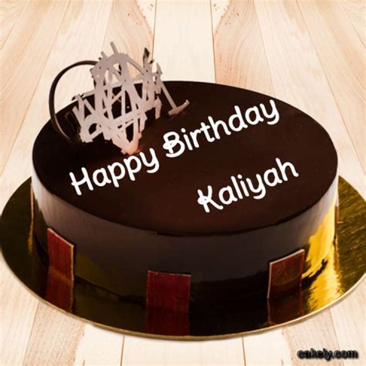 Cake for Kaliyah's birthday | Source: