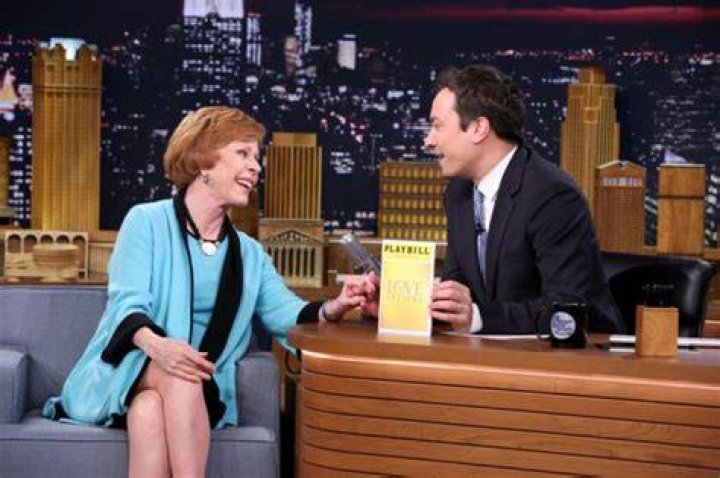 Carol Burnett and Jimmy Fallon on "The Tonight Show Starring Jimmy Fallon" on October 6, 2014 | Source: Getty Images