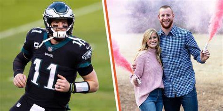 Carson Wentz poses with his wife, Madison Oberg, and their children and family before the game against the Tennessee Titans at FedExField on October 9, 2022 ,in Landover | Source: Getty Images
