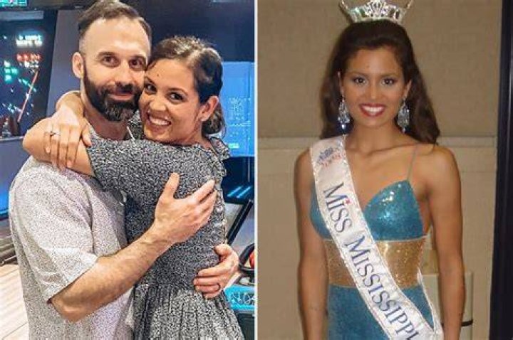Christine Kozlowski is pictured winning her Miss Mississippi sash in 2008
