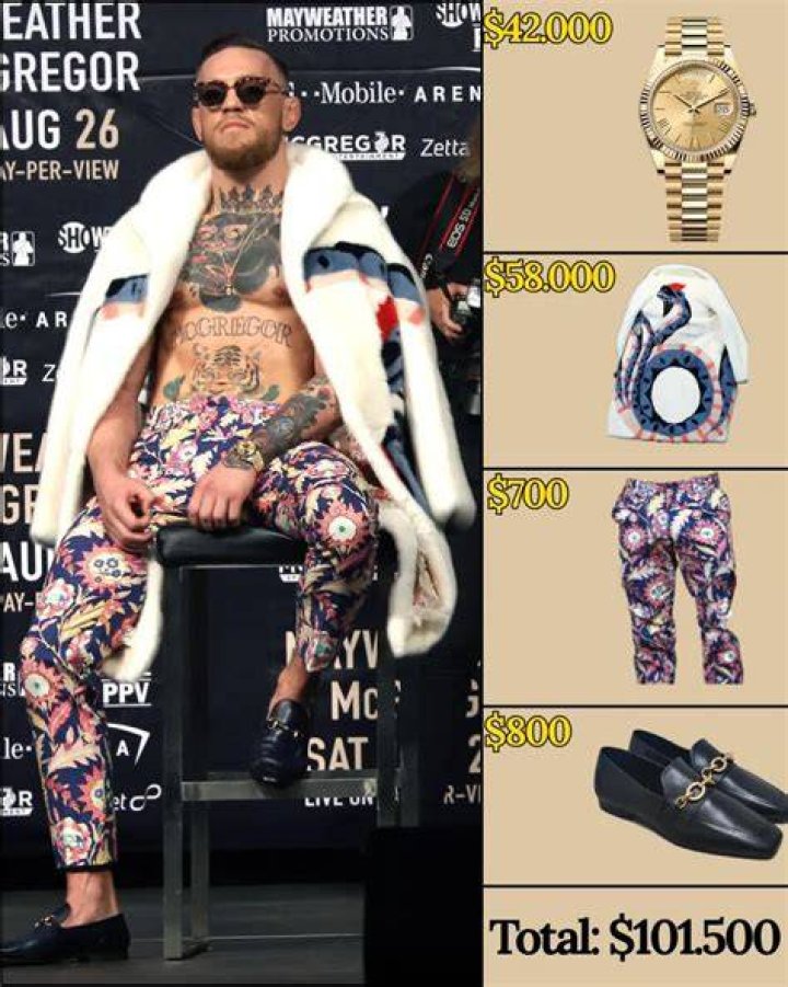 Conor McGregor wore an expensive Versace robe in the build-up to his fight with Floyd Mayweather