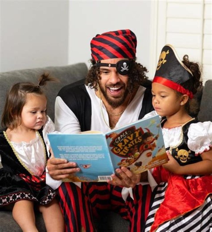 Cory, Ryder and Mila dressed up as pirates