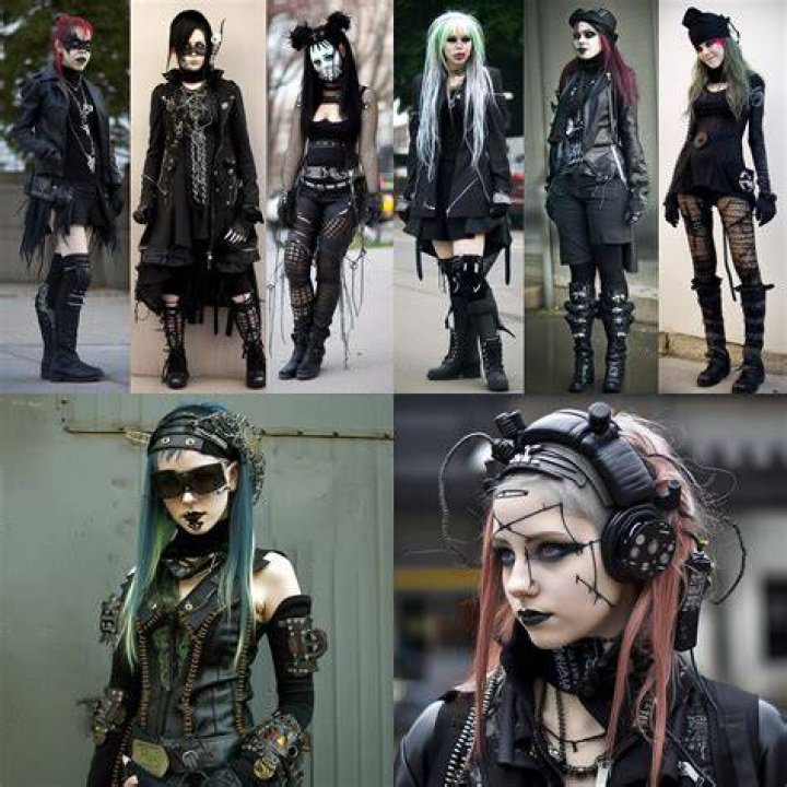 Cybergoth fashion Midjourney style Andrei Kovalev's Midlibrary 2.0