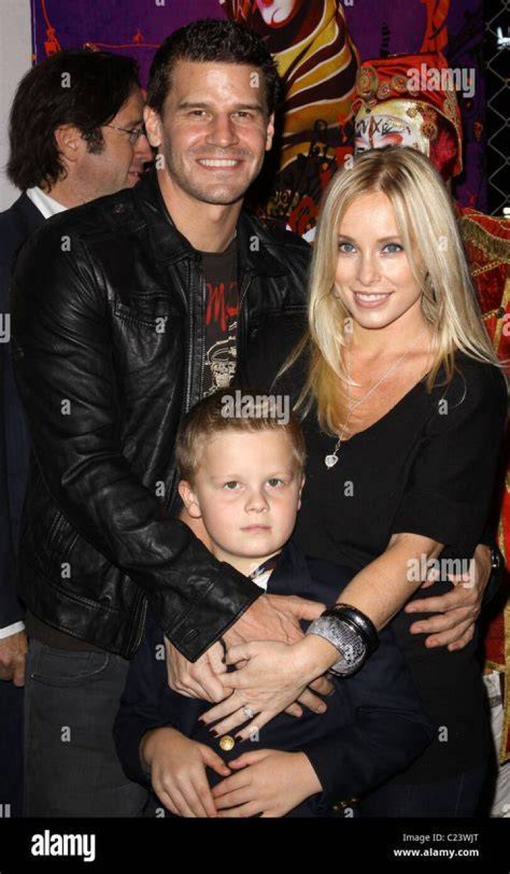 David Boreanaz and wife Jaime Bergman with their son Jaden Rayne The KOOZA Cirque du Soleil