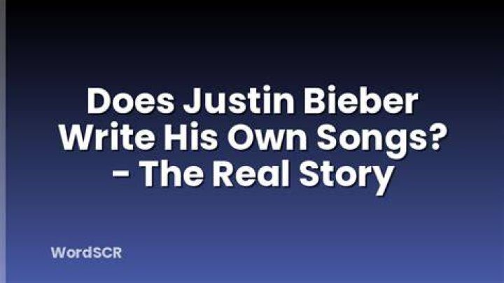 Does Justin Bieber Write His Own Music? Musical Mum