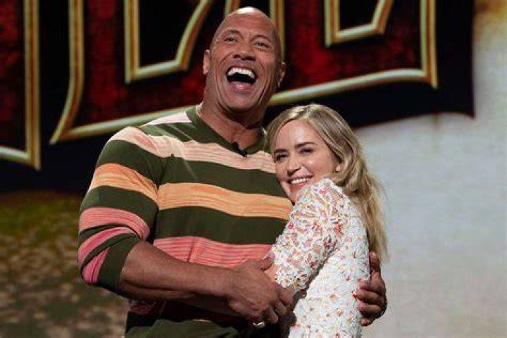 Dwayne Johnson and Emily Blunt