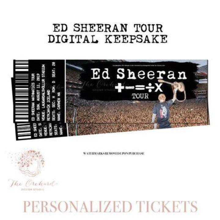 Ed Sheeran + = &divide; x Tour Tickets in Denver, Paramount Theatre Denver, 18 August 2023