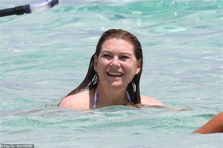 ELLEN POMPEO in Bikini at a Beach in Sardinia 07/13/2022 HawtCelebs