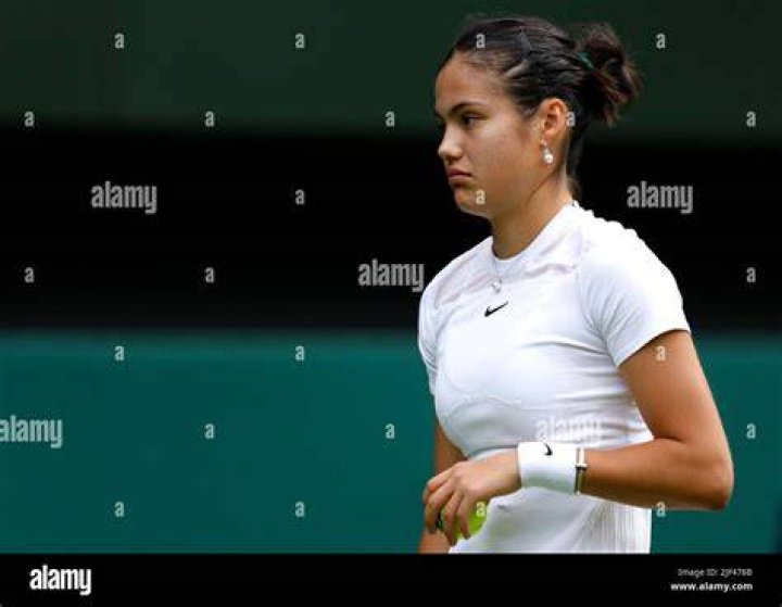 Emma Raducanu reacts during her fourth round match against Australia's Ajla Tomljanovic