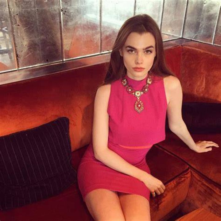 Fashion: Model Charli Howard turned heads in a red dress with puffed sleeves
