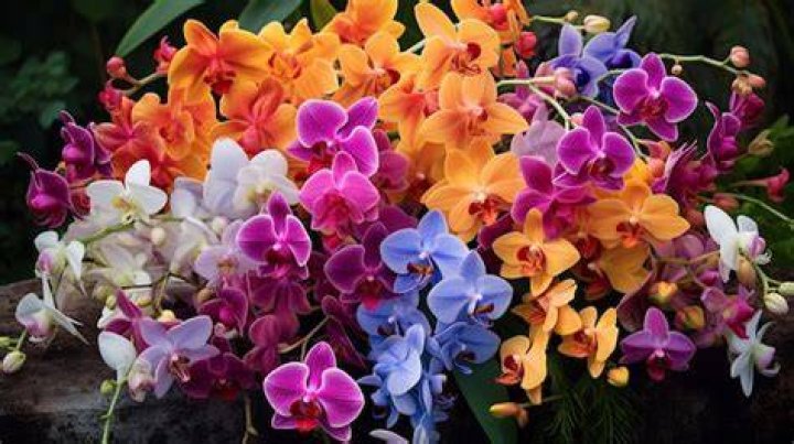 Field of multi-colored orchids. | Source: Pixabay