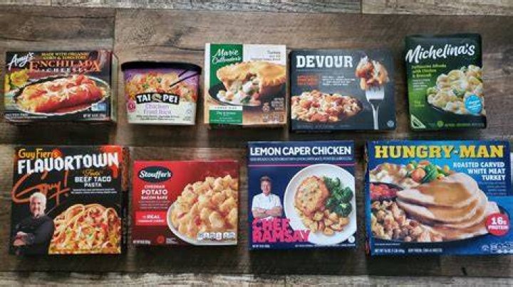 frozen dinner in microwave