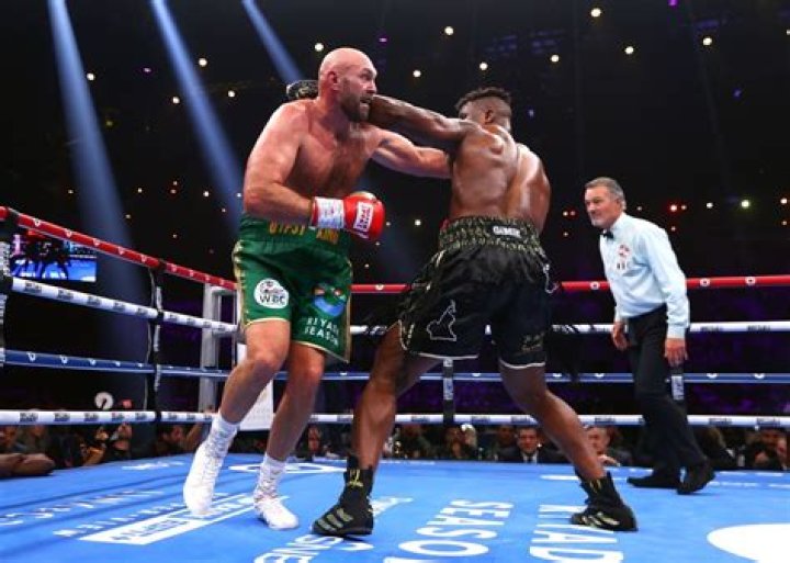 Fury (left) last fought on British soil in 2018, since starting and ending a rivalry with Deontay Wilder (right)