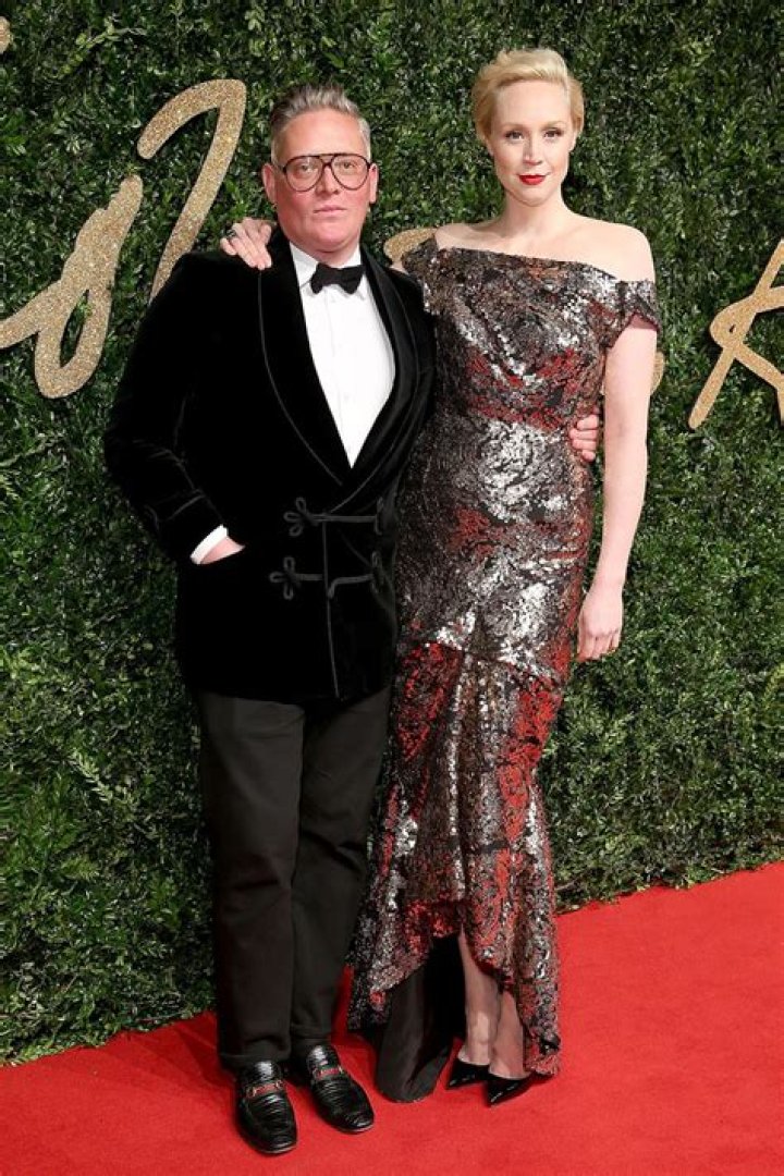 Giles Deacon and Gwendoline Christie at the Sarabande Foundation Fundraiser in London | Source: Getty Images