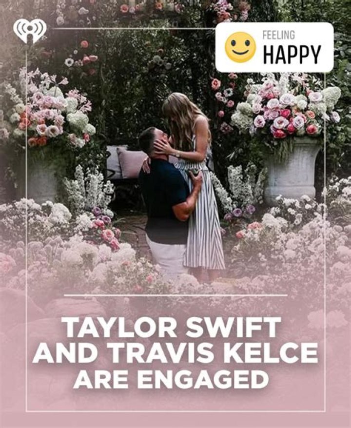 Happy couple: Taylor, 23, announced the news on Instagram sharing two loved-up snaps of the couple and gushing: 'Here's to a lifetime of us'