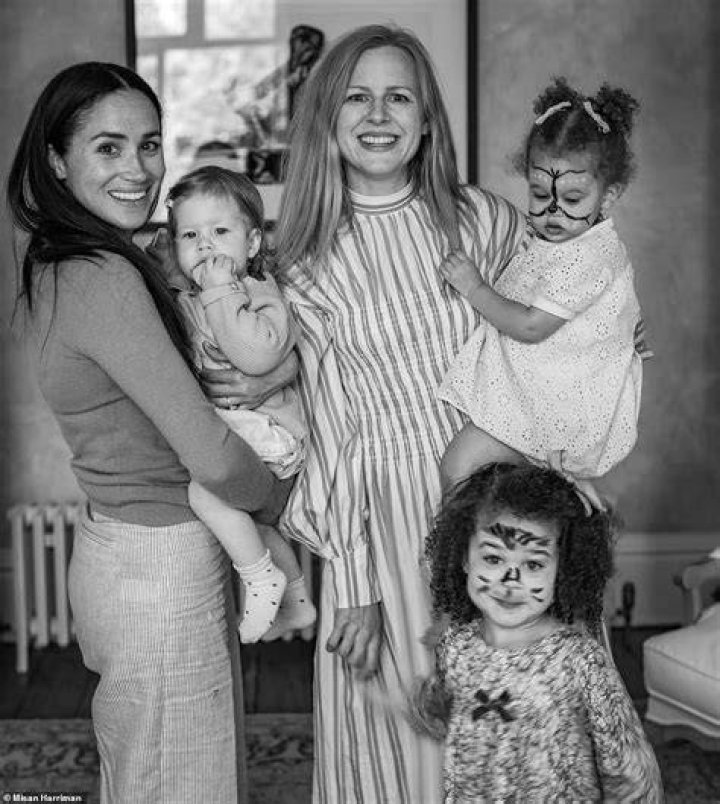 Harriman attended Lilibet's party with his wife,&nbsp;Camilla Holmstroem, and their two daughters (seen with Meghan and Lilibet), and actually played a 'small part' in bringing the Sussexes together, he revealed in 2021