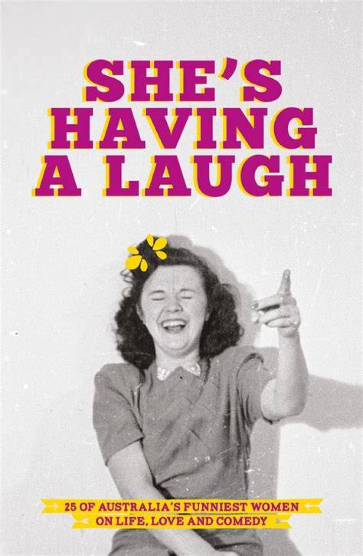 Having a laugh: She was in fits of giggles for much of the game