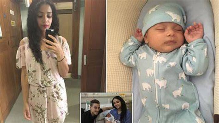 Her boy! London gave birth to Stone on March 7 after a gruelling labour