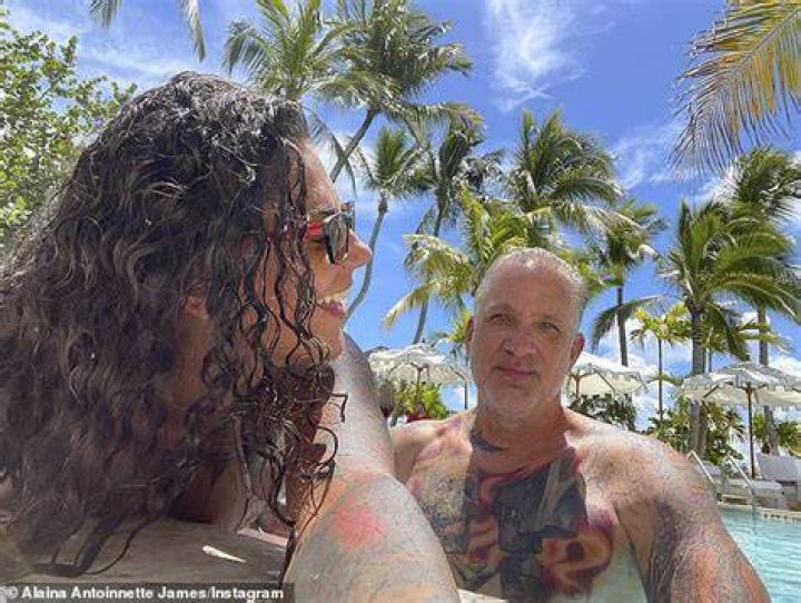 Honeymoon: The duo looked happy while celebrating their honeymoon in August at the Little Palm Island in Florida Keys