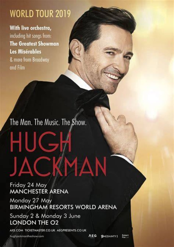 Hugh Jackman announces UK tour... and yes he'll sing hits from The Greatest Showman! Heart