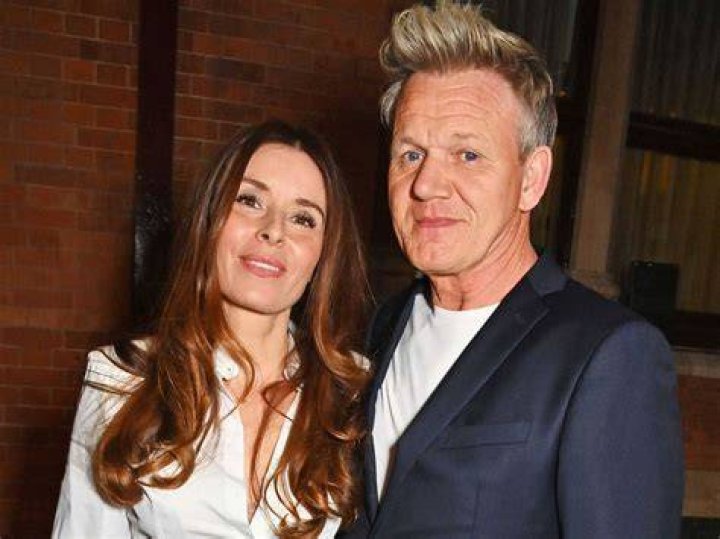 In good company: Tana Ramsay looked stunning in a floor-length gold gown as she joined celebrity chef Gordon on Saturday