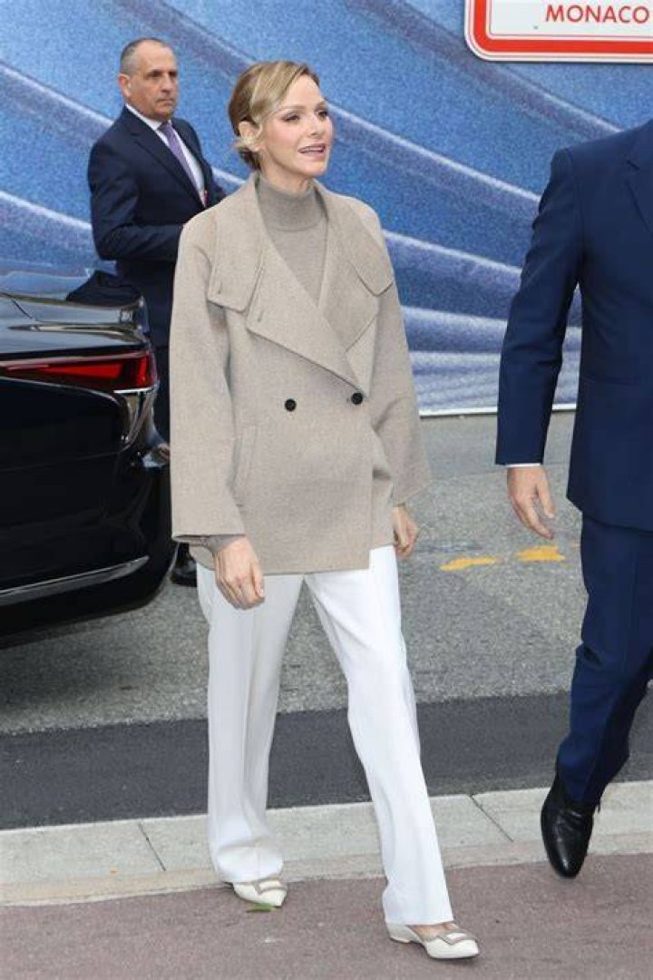 It comes as Princess Charlene, who was last seen in Monaco in January, remains in South Africa while she recovers from a serious sinus infection. She is currently in hospital after being admitted on Wednesday night after collapsing at home. Albert flew out to South Africa last month to see his wife (pictured), marking the first time they had been together since June