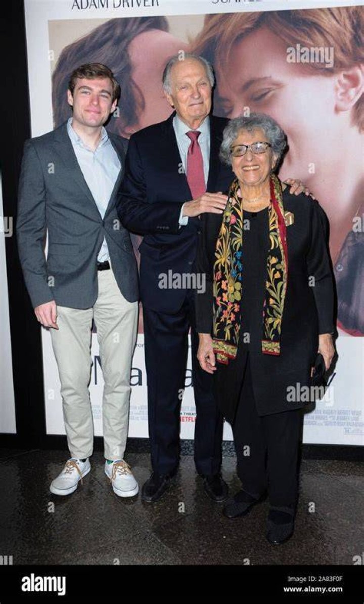 Jake Alda Coffey, Arlene and Alan Alda at the "Marriage Story" premiere on November 5, 2019, in Los Angeles, California | Source: Getty Images