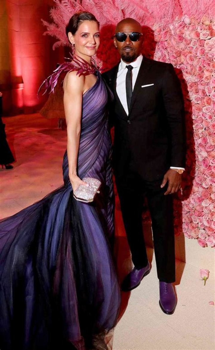 Jamie Foxx and Katie Holmes attend The 2019 Met Gala Celebrating Camp: Notes on Fashion at Metropolitan Museum of Art on May 06, 2019 in New York City. | Source: Getty Images
