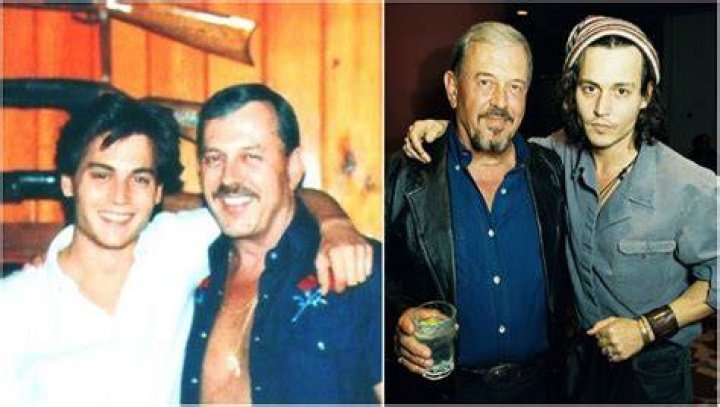 Johnny Depp with father John Depp Johnny Depp`s family - dad John Depp