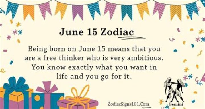 June 15 Birthday Horoscope Personality Sun Signs