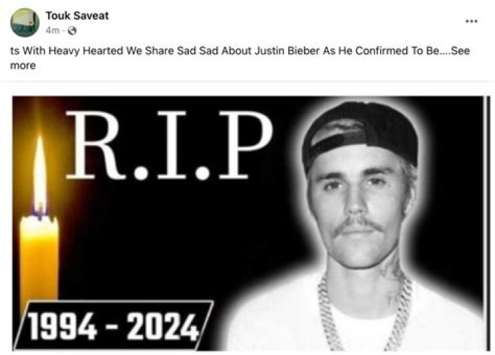 Justin Bieber Dead News Separating Fact From Fiction