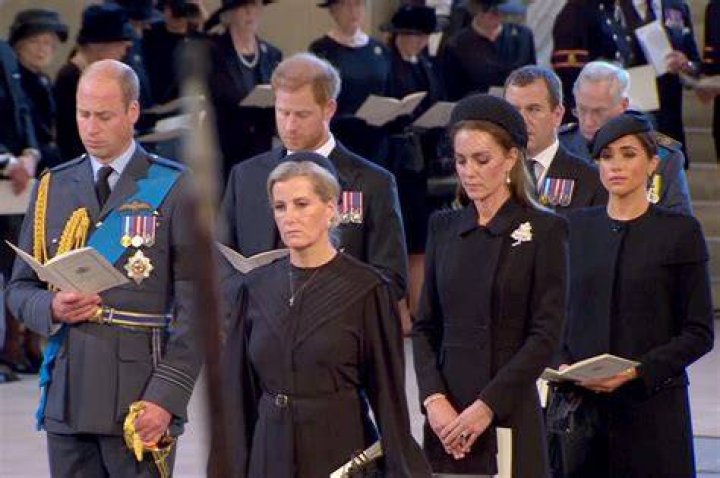 Kate and Meghan joined husbands Prince William and Prince Harry and other members of the royal family for the Queen's traditional Christmas lunch at Buckingham Palace