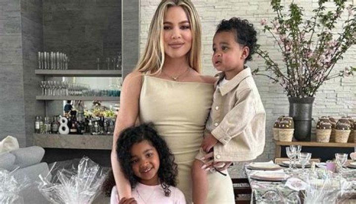Khloe's mini-me: True appeared to be sitting in Khloe's usual spot and getting pampered by her hair and makeup team
