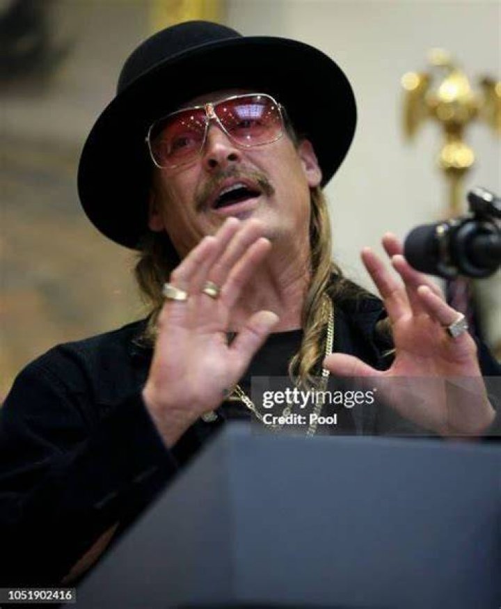 Kid Rock attends a signing ceremony as U.S. President Donald Trump signs the H.R. 1551 in Washington 2018 | Source: Getty Images